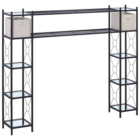 alcove over-the-bed metal organizer with fabric baskets collection|Alcove Over.